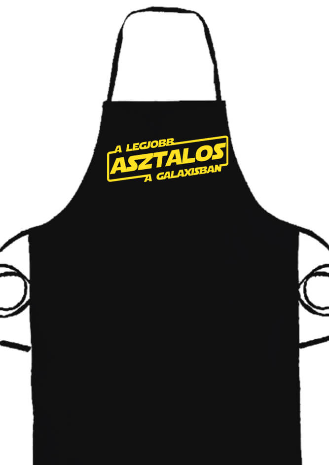 Kötény A legjobb asztalos a galaxisban fekete