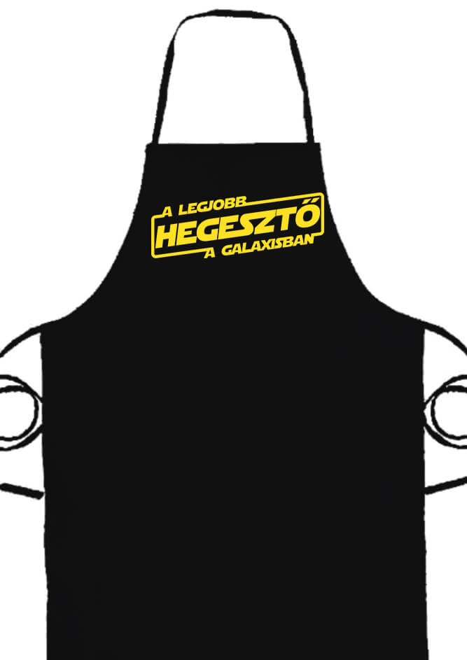 Kötény A legjobb hegesztő a galaxisban fekete