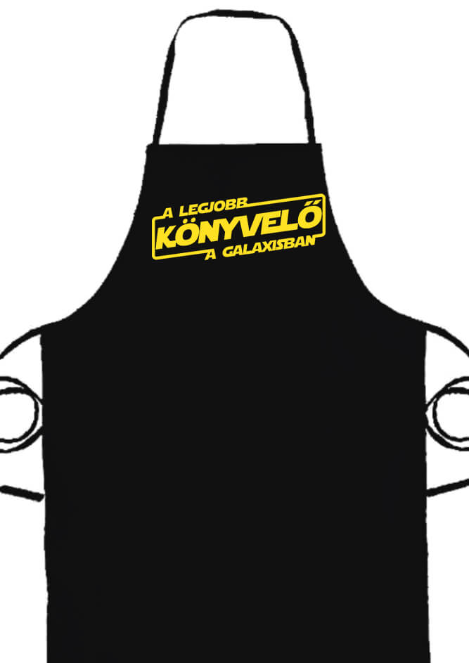 Kötény A legjobb könyvelő a galaxisban fekete