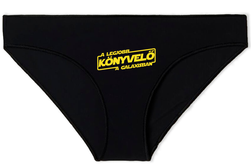 Női bugyi A legjobb könyvelő a galaxisban fekete