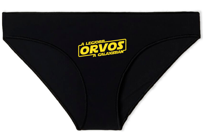 Női bugyi A legjobb orvos a galaxisban fekete