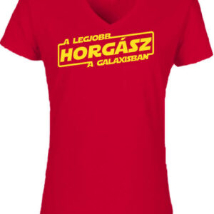 A legjobb horgász a galaxisban – Női V nyakú póló
