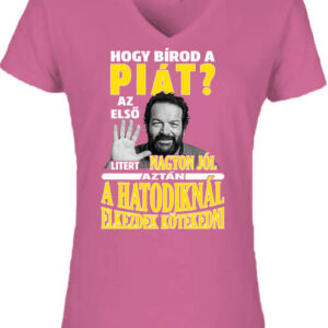 Hogy bírod a piát Bud Spencer – Női V nyakú póló