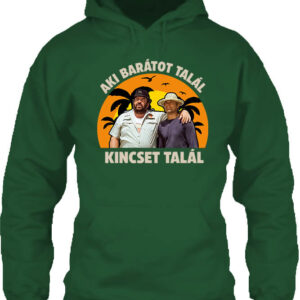Jó barát kincs Bud Spencer – Unisex kapucnis pulóver