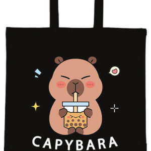 Capybara kávé – hosszú vagy rövid fülű vászontáska