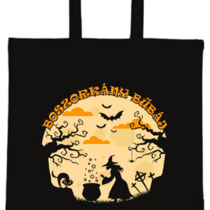Halloween boszorkány bűbáj – hosszú vagy rövid fülű vászontáska