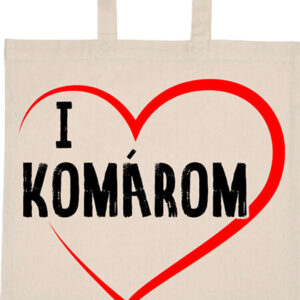 I love Komárom – hosszú vagy rövid fülű vászontáska
