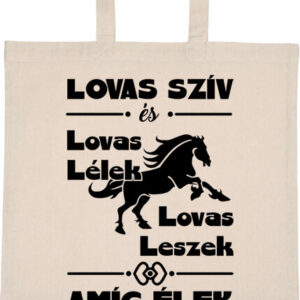 Lovas szív és lovas lélek – hosszú vagy rövid fülű vászontáska