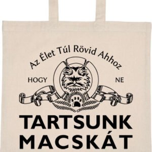 Tartsunk macskát – hosszú vagy rövid fülű vászontáska