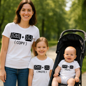 Ctrl + C (Copy) Ctrl + V (Paste) – Anya gyerek páros póló szett