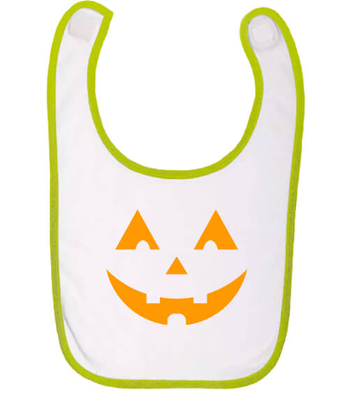 Baba előke Vigyorgó tökfej fehér