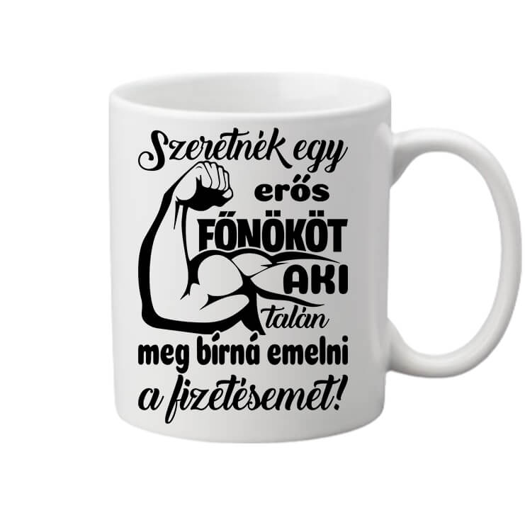 Bögre Erős főnök fizetésemeléssel fehér