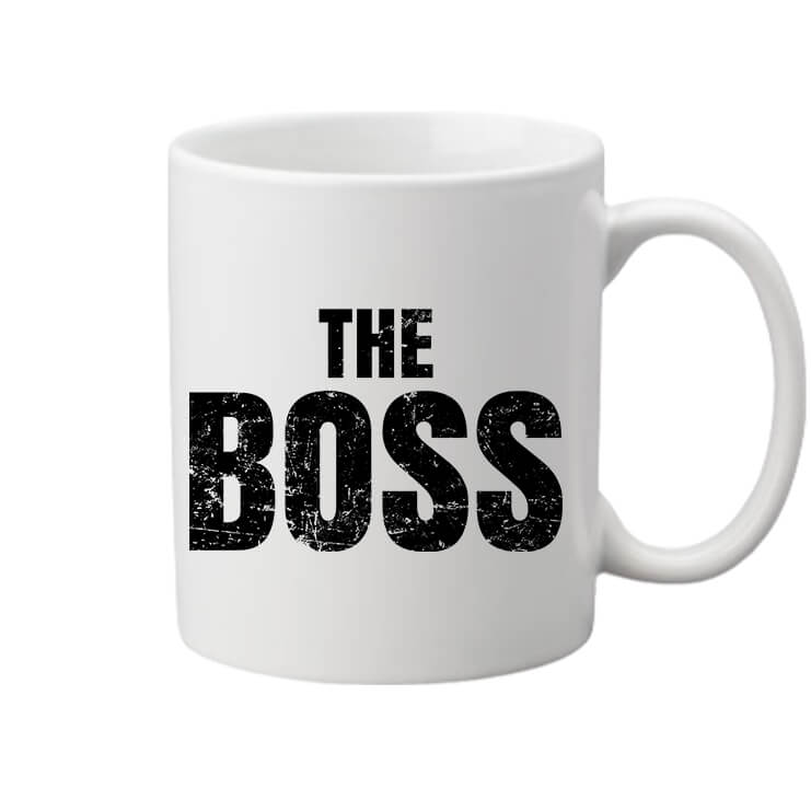 Bögre The boss főnök fehér