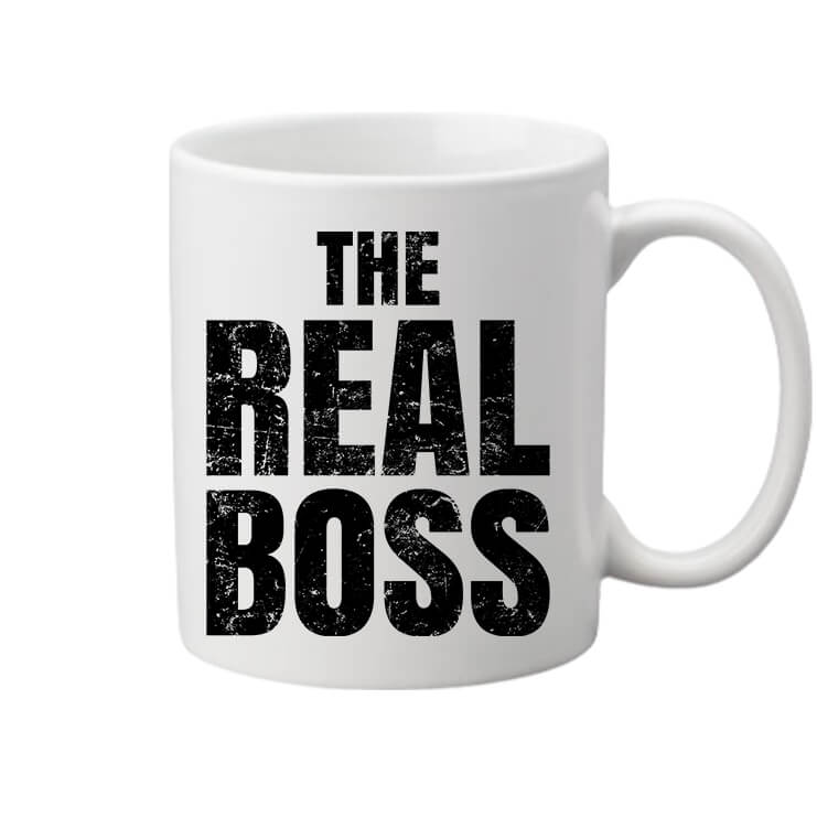 Bögre The real boss igazi főnök fehér