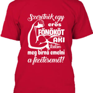 Erős főnök fizetésemeléssel – Férfi póló