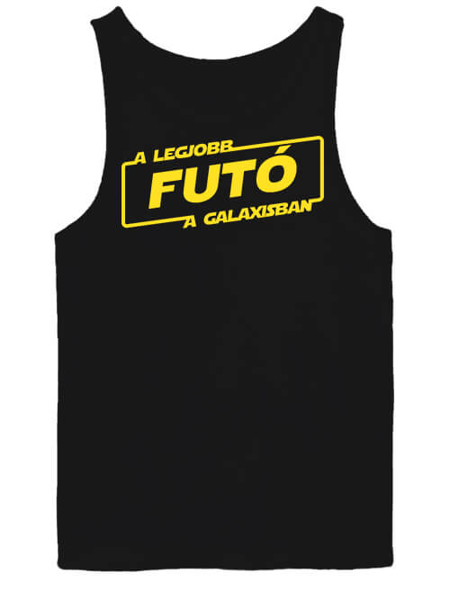 Férfi ujjatlan póló A legjobb futó a galaxisban fekete