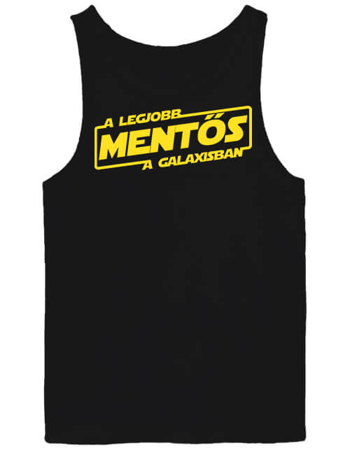 Férfi ujjatlan póló A legjobb mentős a galaxisban fekete