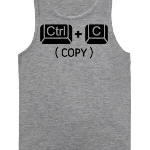 Ctrl + C póló – Férfi ujjatlan póló