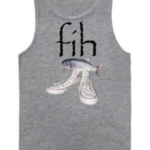 Fih Shoes Fish halas mém – Férfi ujjatlan póló