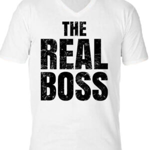 The real boss igazi főnök – Férfi V nyakú póló