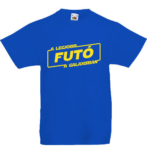 Gyerek póló A legjobb futó a galaxisban királykék