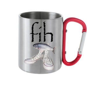 Fih Shoes Fish halas mém – Karabineres bögre