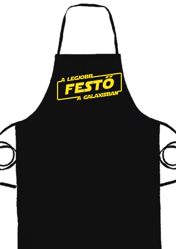 Kötény A legjobb festő a galaxisban fekete