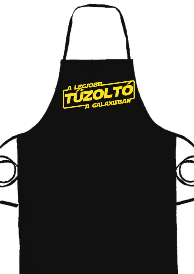 Kötény A legjobb tűzoltó a galaxisban fekete
