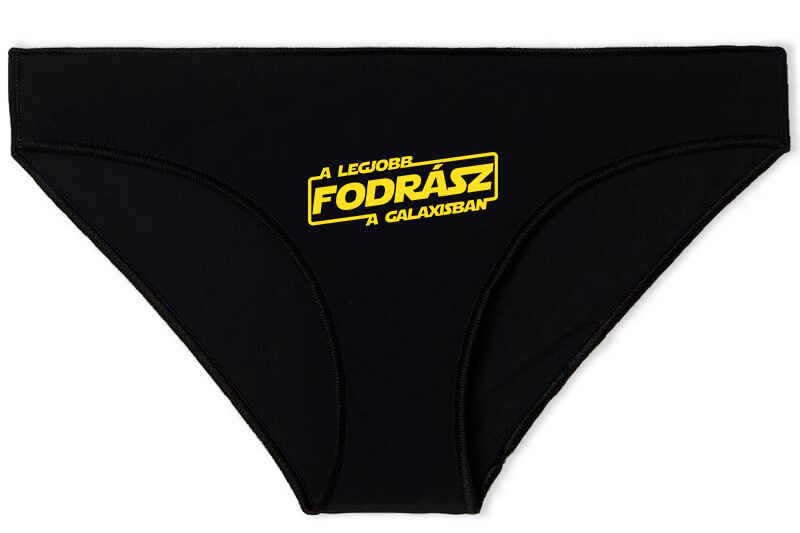 Női bugyi A legjobb fodrász a galaxisban fekete