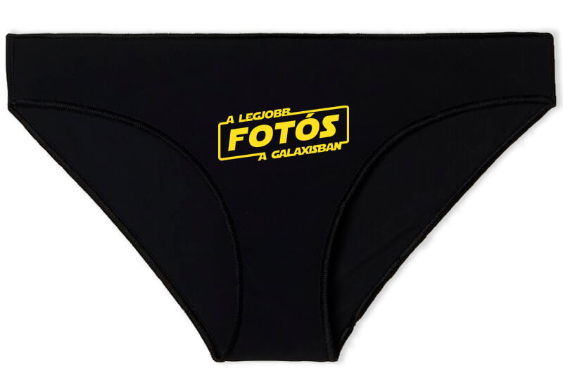 Női bugyi A legjobb fotós a galaxisban fekete
