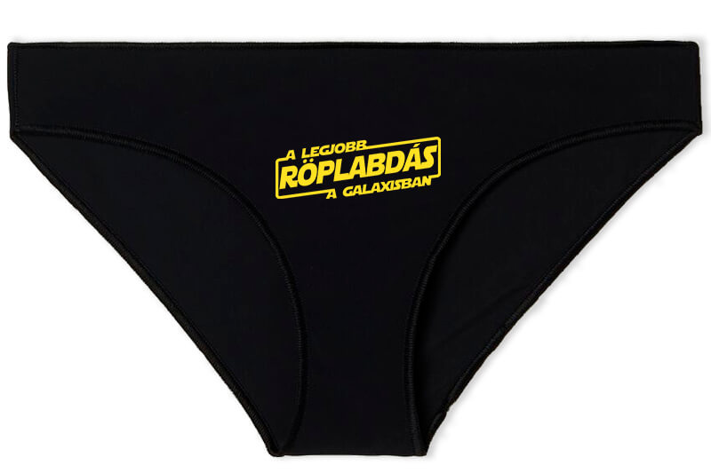 Női bugyi A legjobb röplabdás a galaxisban fekete