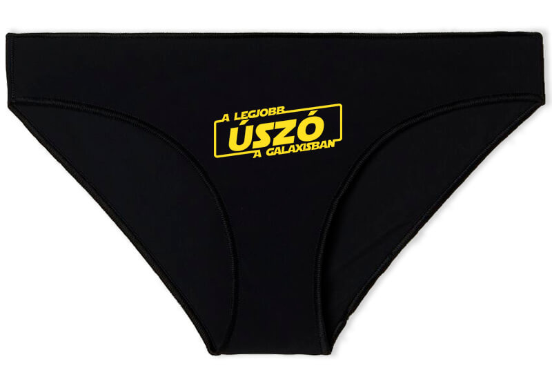 Női bugyi A legjobb úszó a galaxisban fekete