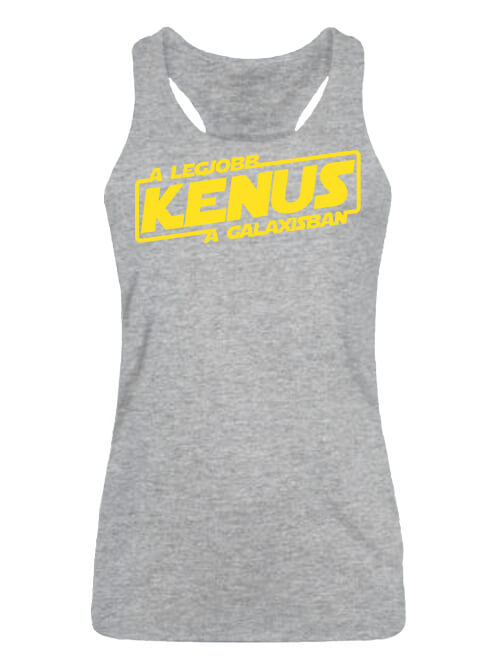 Női ujjatlan póló A legjobb kenus a galaxisban szürke