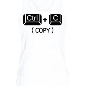 Ctrl + C póló – Női ujjatlan póló