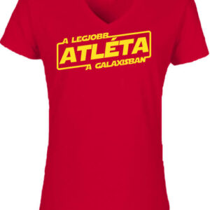 A legjobb atléta a galaxisban – Női V nyakú póló