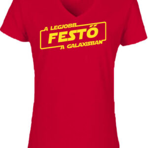 A legjobb festő a galaxisban – Női V nyakú póló