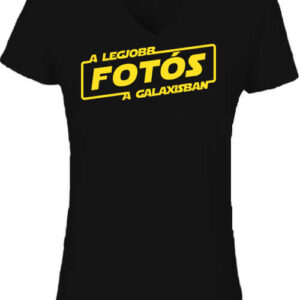 A legjobb fotós a galaxisban – Női V nyakú póló