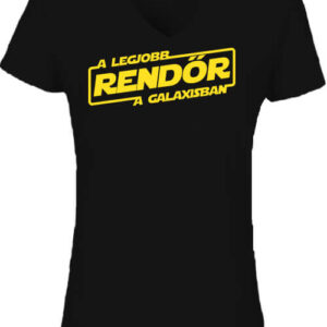 A legjobb rendőr a galaxisban – Női V nyakú póló