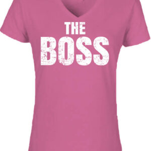 The boss főnök – Női V nyakú póló