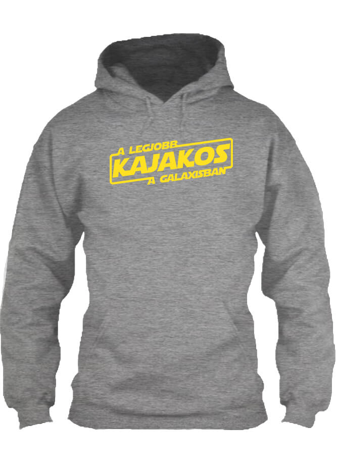 Pulóver A legjobb kajakos a galaxisban szürke