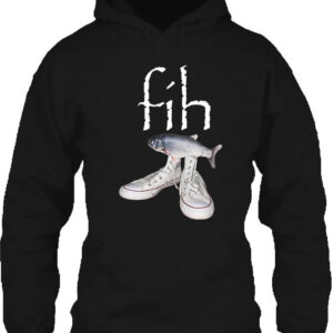 Fih Shoes Fish halas mém – Unisex kapucnis pulóver