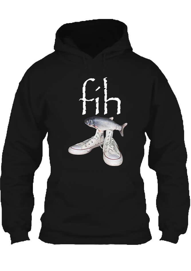 Pulóver Fih Shoes Fish halas mém fekete
