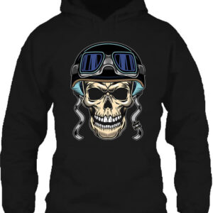 Motoros koponya – Unisex kapucnis pulóver