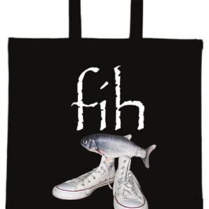 Fih Shoes Fish halas mém – hosszú vagy rövid fülű vászontáska