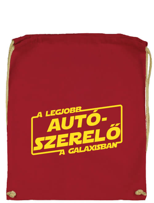 Tornazsák A legjobb autószerelő a galaxisban piros