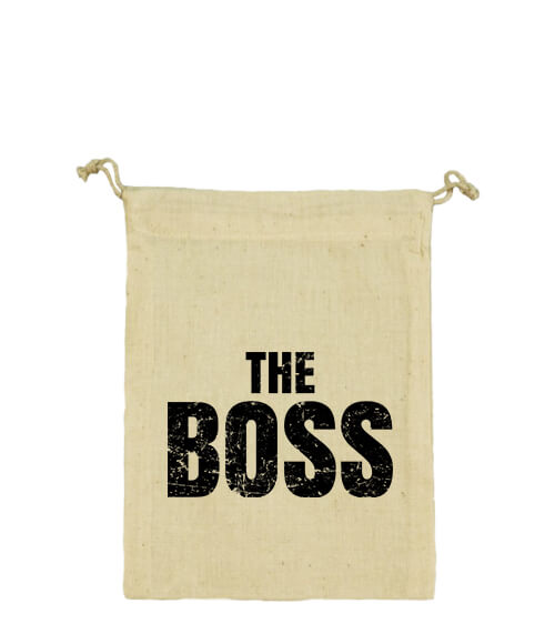 Vászonzacskó The boss főnök natúr