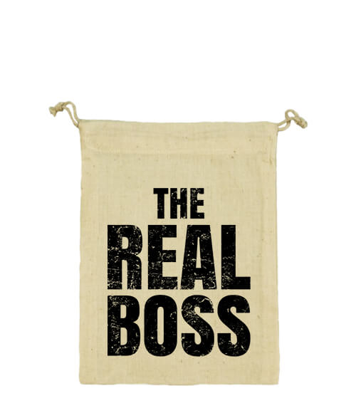 Vászonzacskó The real boss igazi főnök natúr