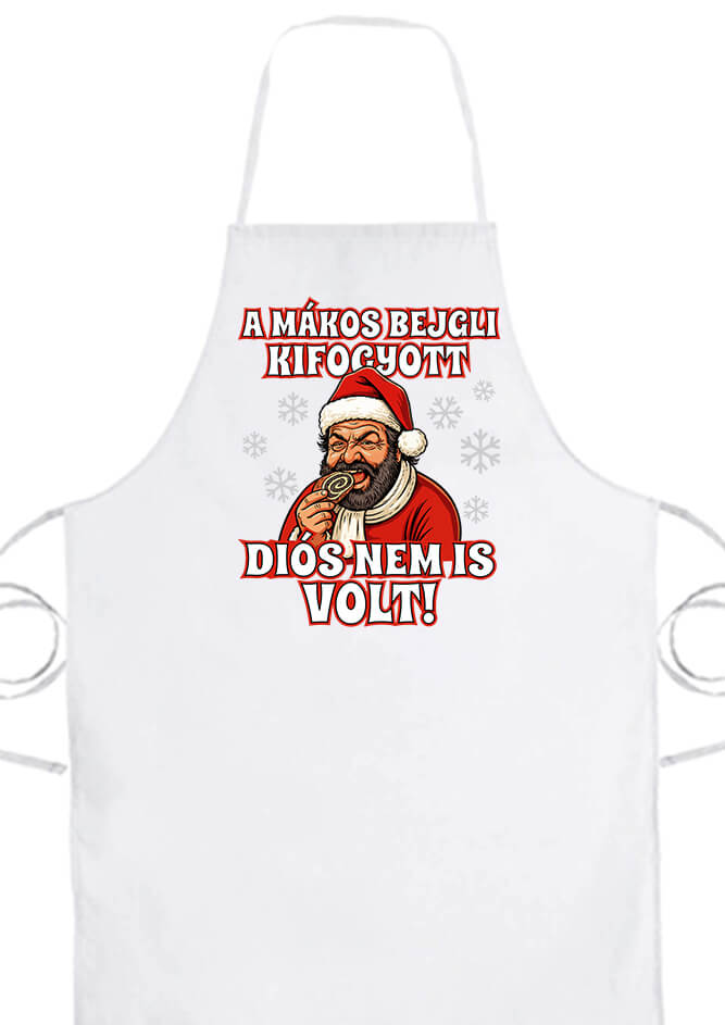 Kötény Bud Spencer bejgli Karácsony fehér