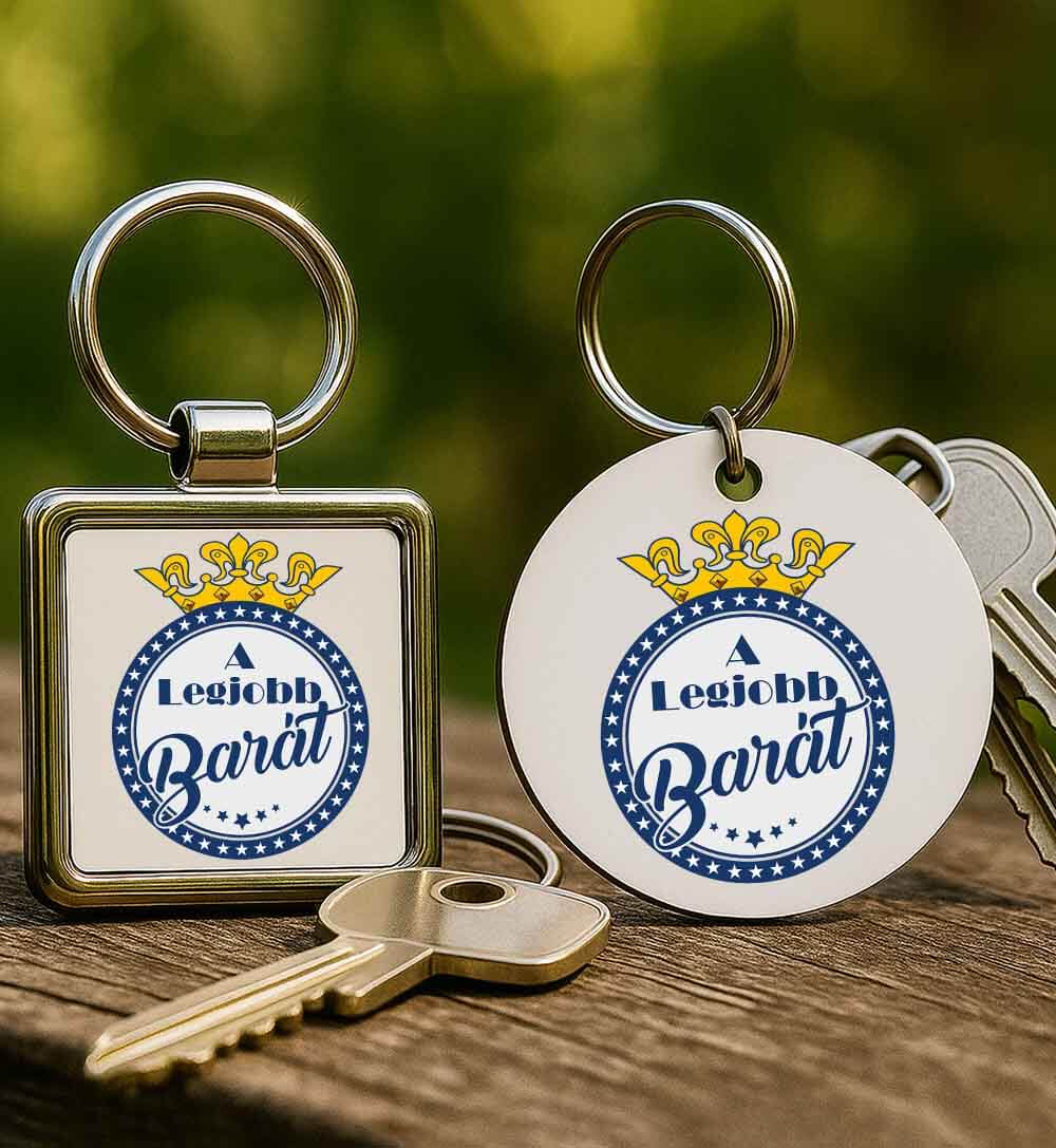 Fém kulcstartó A legjobb barát