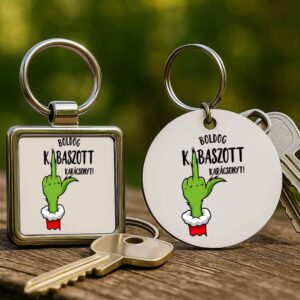 Boldog Kibaszott karácsonyt Grincs – Kulcstartó